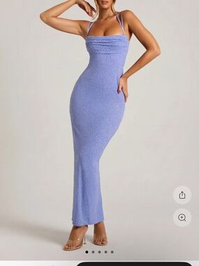 embellished cut out bandeau maxi dress in honey Embellished Cut-Out Bandeau Maxi Dress in Honey